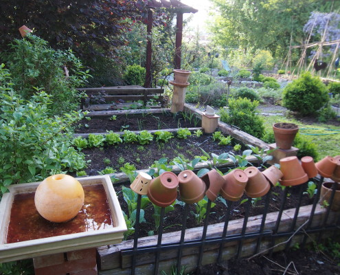 Bauerngärten als Terrassenanlage